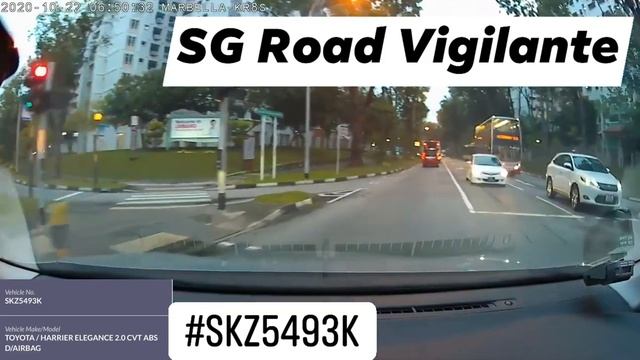 22oct2020 #SKZ5493K Toyota Harrier Fail To Conform To Redlight & High Beam Oncoming Vehicles