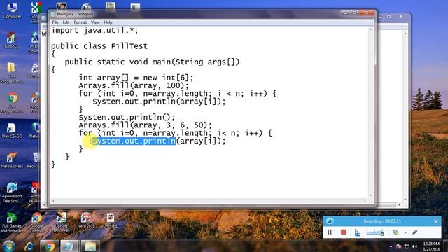 Write A Java Program To Fill initialize At Once An Array 26 смотреть онлайн