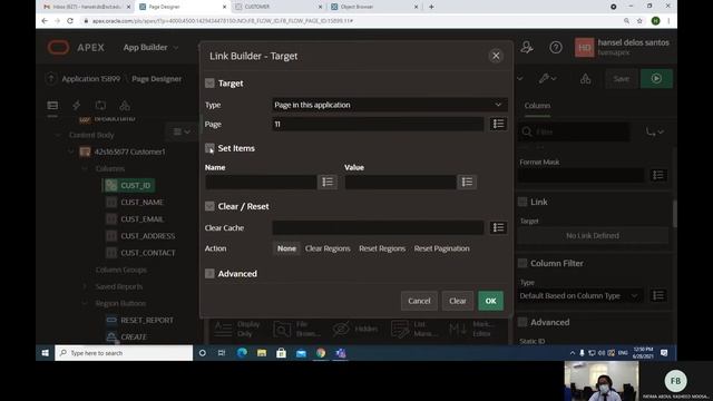 Oracle APEX Administration/Login Info/Page customizing (link, item row..)/Dynamic LOV concatenation смотреть онлайн
