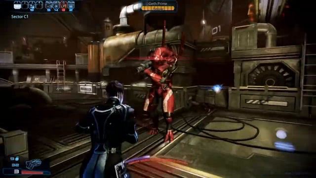 Mass Effect 3: Blue Shift | 25:54 | Asari Vanguard v Geth Reactor Hazard Gold Solo смотреть онлайн