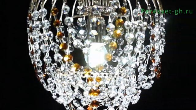 Хрустальная люстра Малинка Елочка смотреть онлайн