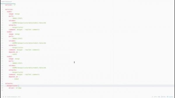 How to build a simple MongoDB cluster for data replication using docker-compose from scratch