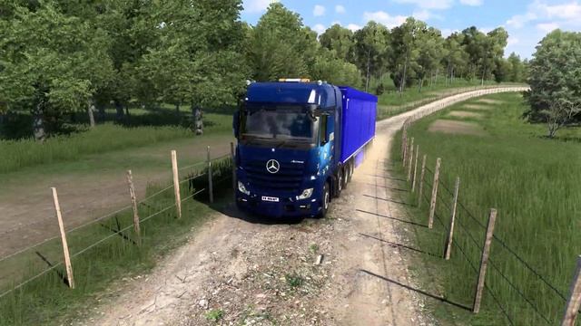 Mercedes Benz New Actros GigaSpace OffRoading | Euro Truck Simulator 2  | Drive With Soul