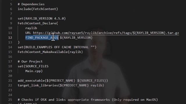 Using Third Party Libraries Like RayLib in Your Project with CMake смотреть онлайн