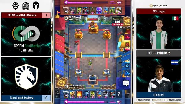 🟢¡CEL! Grupo: A - Jornada1 #ClashRoyale ¡Team Liquid Academy VS Cream Real Betis Cantera! смотреть онлайн