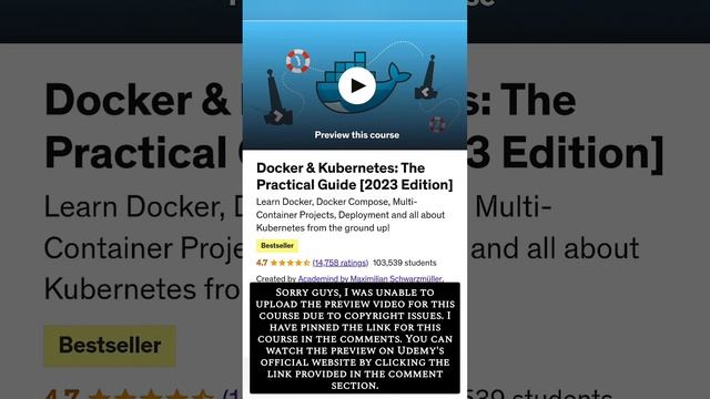 Docker & Kubernetes: The Practical Guide [2023 Edition] смотреть онлайн