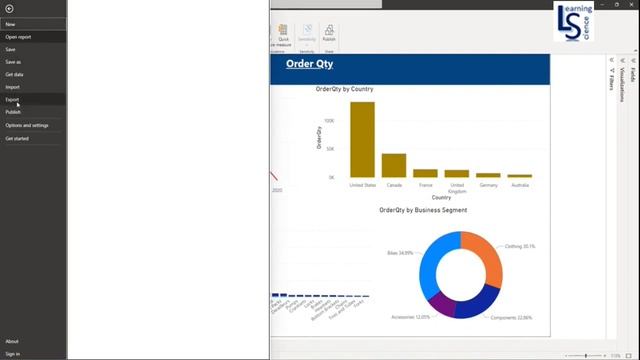 How to export Power BI report to PDF file from Power BI Desktop ? смотреть онлайн