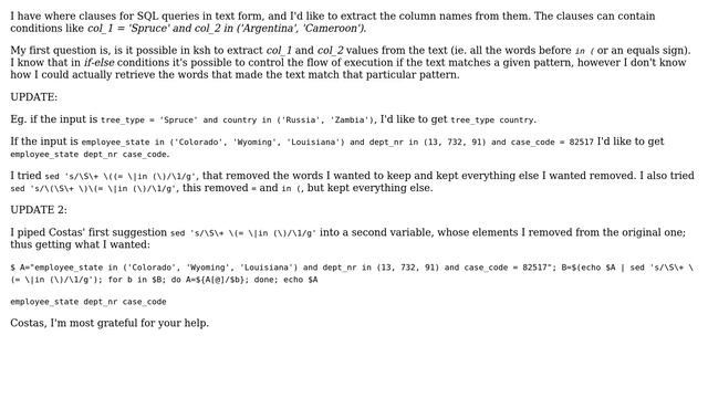 Unix & Linux: Retrieving words before certain characters without having to use Perl смотреть онлайн