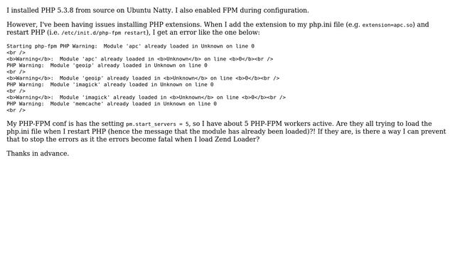 PHP-FPM Workers messing up php.ini loading? (2 Solutions!!) смотреть онлайн