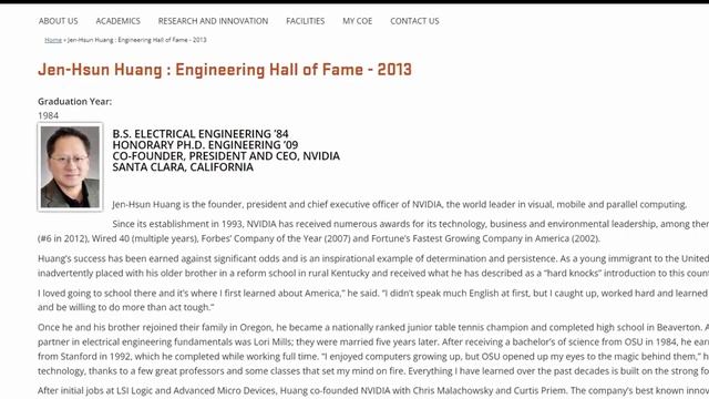 Nvidia's Jensen Huang, The GPU King A Brief History смотреть онлайн