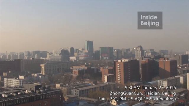 Today's Weather in Beijing (01/27/2016) Fair, PM2.5 AQI 152 (Unhealthy) – 9:30AM смотреть онлайн