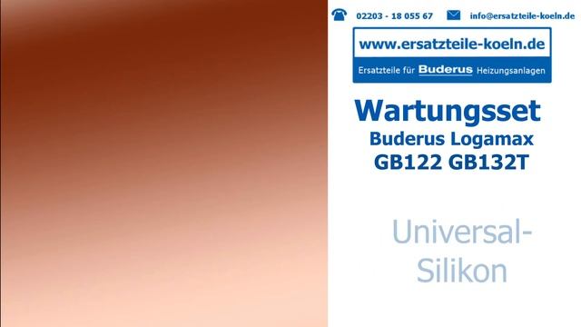 [NEU] GB122, GB132T - Wartungsset Buderus Heizung смотреть онлайн