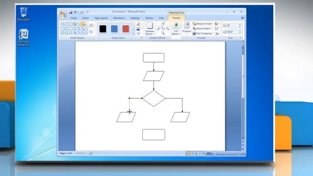 How to Make a Flow Chart in Microsoft Word 2007 смотреть онлайн