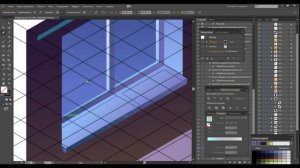 Рисуем комнату в изометрии. Adobe illustrator