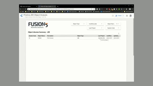 ERP Insights: Pristine JDE Object Analysis смотреть онлайн