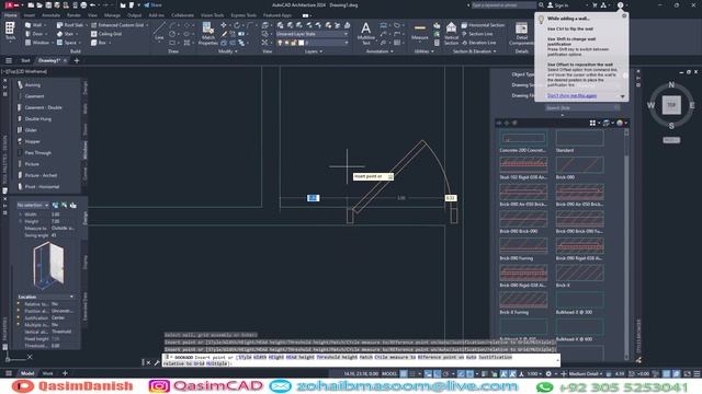 Basic House Modeling in AutoCAD Architecture 2024 - QasimCAD смотреть онлайн