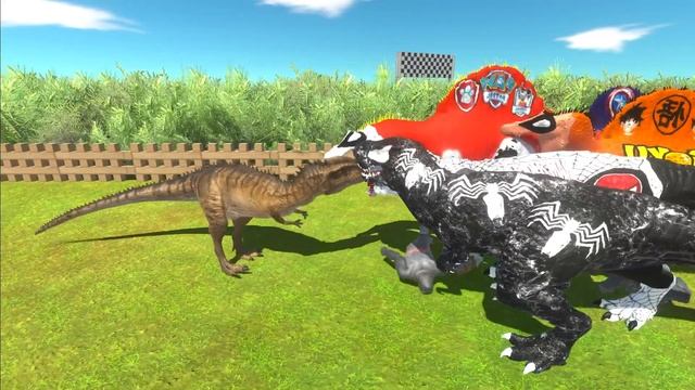 Marvel & Dc Speed Race Championship Jurassic World Evolution 2 Trex Superhero Vs Spinosaurus смотреть онлайн