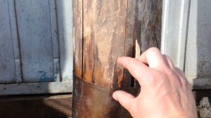 Деревянный столб в землю чтобы не сгнил!!! Очень дёшево!!!