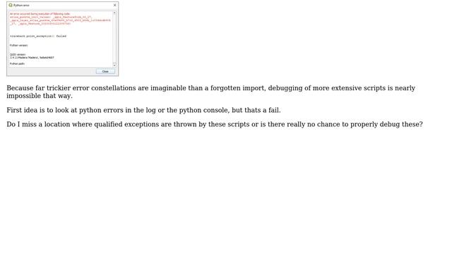 GIS: Debug In-dialog provided python code in QGIS attribute form 'Python Init Code Configuration' смотреть онлайн