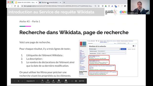 Atelier WIKIDATA 3 - Service de requête (part.1/3) смотреть онлайн