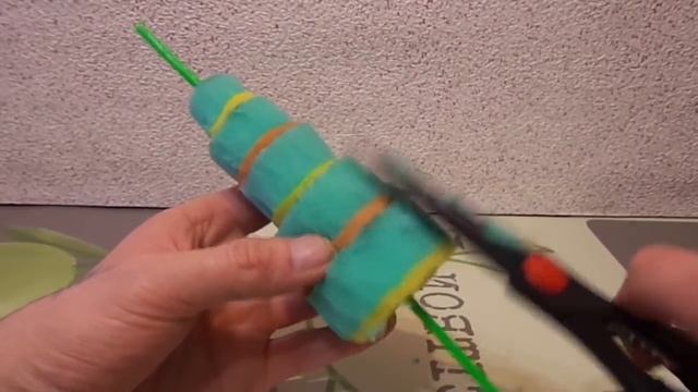 ШЕДЕВР ИЗ КУХОННЫХ ГУБОК. Миниатюра. Новогодняя Ёлочка. Простые поделки своими руками. смотреть онлайн