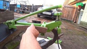 Как я поставил конский плуг на комплектную раму тяжёлого дизельного  мотоблока ТАТА.