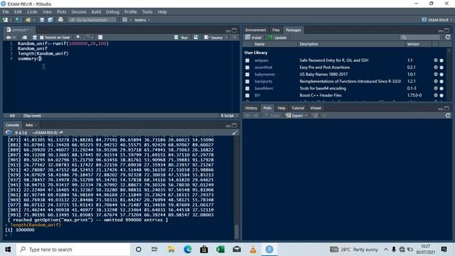 GENERATING UNIFORM DATA with R programming смотреть онлайн
