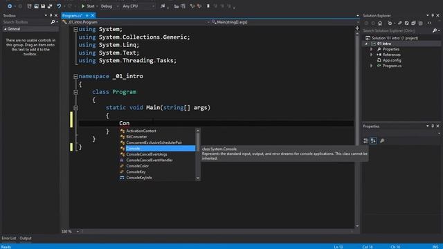 Tutorial C# Bahasa Indonesia - 03. Struktur program & Syntax смотреть онлайн