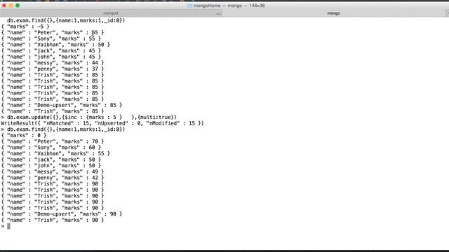 MongoDb Tutorial 27 : How to use update operators like $inc and $mul in mongoDB смотреть онлайн