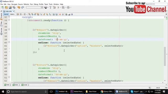 Custom Styled Datepicker - JQueryUI Tutorial смотреть онлайн