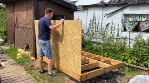 Сарай I Простой бюджетный фундамент и обвязка своими руками