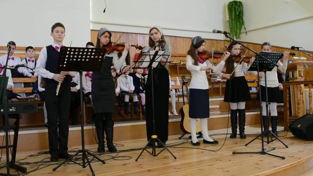 Як олень прагне до потоків - дитячий християнський ансамбль, скрипки + флейта смотреть онлайн