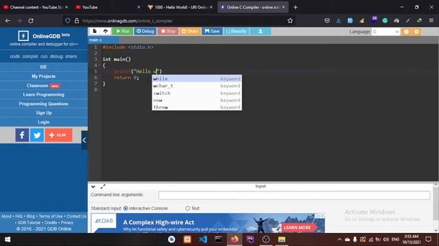 URI-Probelm-1000 | Hello world | C programming | URI online judge | (Bengali) смотреть онлайн