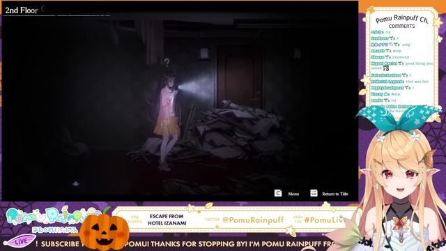 【LIVESTREAM: ESCAPE FROM HOTEL IZANAMI】Scariest game of 2021!!!【NIJISANJI EN | Pomu Rainpuff】 смотреть онлайн