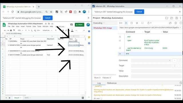 Tutorial Mengirim Pesan Whatsapp Otomatis Menggunakan Google Sheet & Selenium (Part1) смотреть онлайн