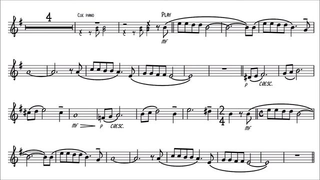 Tenor Saxophone Play-Along - Walking in the Air - The Snowman - Christmas - with sheet music смотреть онлайн