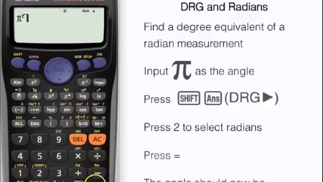 Convert Between Degrees And Radians | DRG Button | Casio Calculator fx-83GT fx-85GT PLUS Rads смотреть онлайн