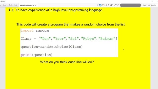 Importing modules into Python - Random Module смотреть онлайн