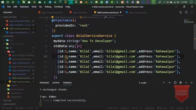 Angular 8 Tutorial - Part 25 - How to create Service in Angular 8 смотреть онлайн
