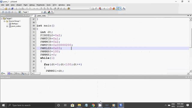 6sem Embedded controller Lab PWM simulation using proteus. смотреть онлайн
