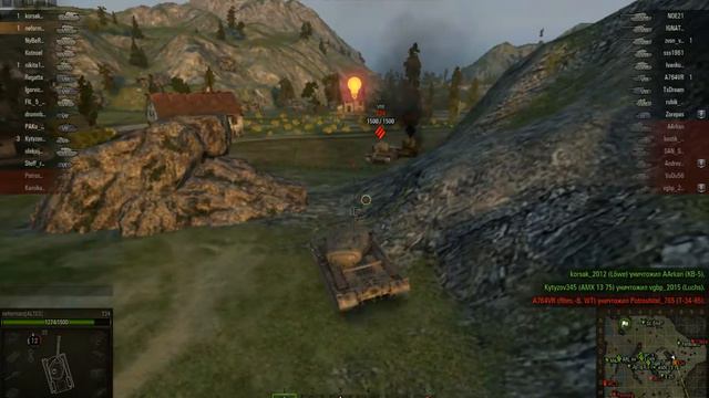 Легкая победа на Т34 [World of Tanks] WOT смотреть онлайн