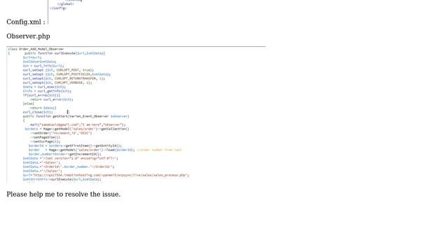 Magento: Unable to call curl function from observer page смотреть онлайн