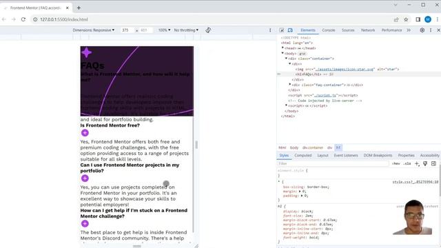 Frontend Mentor challenge - FAQ accordion with Vanilla CSS & JS - Part 1🚀 смотреть онлайн