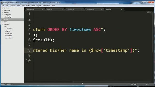 Website Basics - 4 - Getting Items from a MySQL Table смотреть онлайн