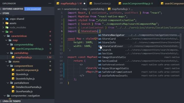 20) Barra de búsqueda - Google Map en React Native - Searchbar смотреть онлайн