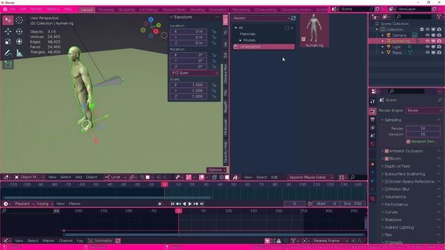 Quick blender tutorial - How to add (and use) rigs to your Asset Browser [Library overrides] смотреть онлайн
