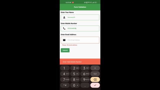 Form Validation смотреть онлайн