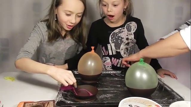 Тарелки из шоколада для мороженого. Funny Family. смотреть онлайн