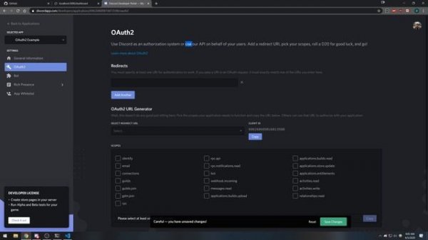 Discord OAuth2 - Creating Discord OAuth2 Application