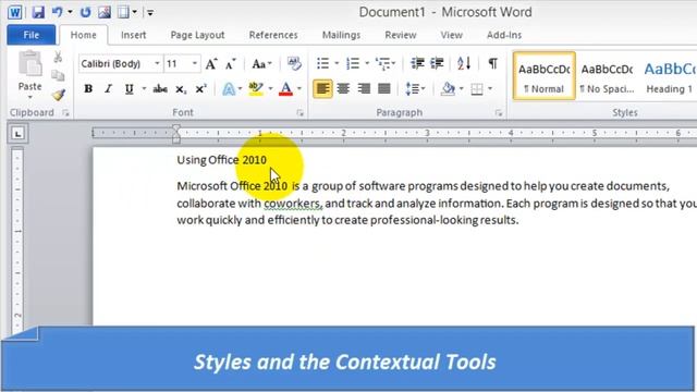 Word 2010 Basics - For the Absolute Beginner смотреть онлайн